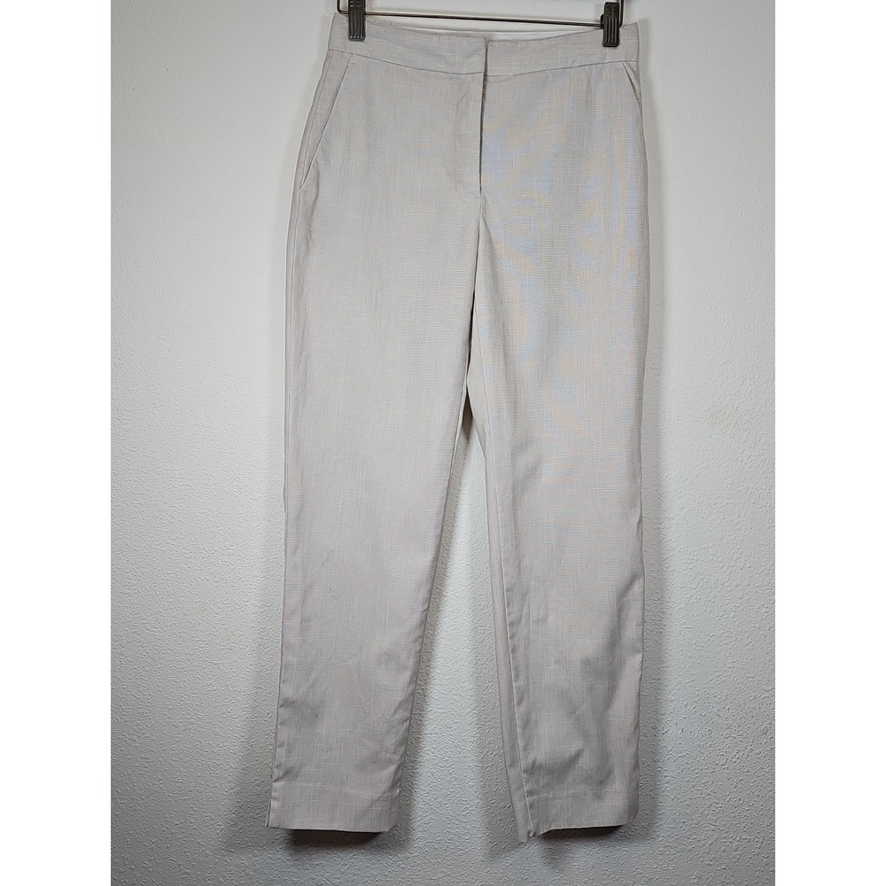 Zara Pants Women's Size 2 with Pockets Light Beige Casual Office Pants